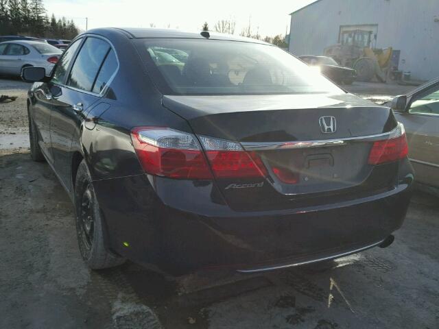 1HGCR2F81DA808256 - 2013 HONDA ACCORD EXL BLACK photo 3