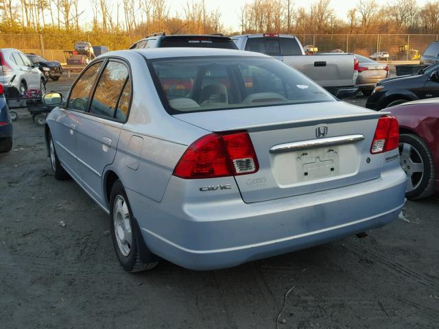 JHMES96683S014803 - 2003 HONDA CIVIC BLUE photo 3