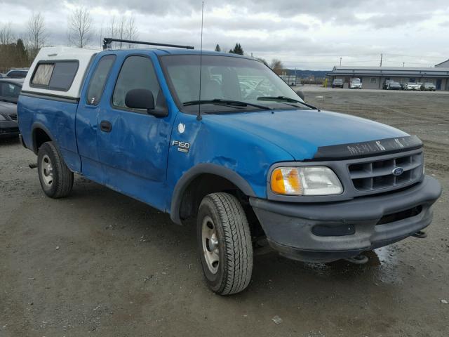2FTZX18W1WCA63045 - 1998 FORD F150 TEAL photo 1