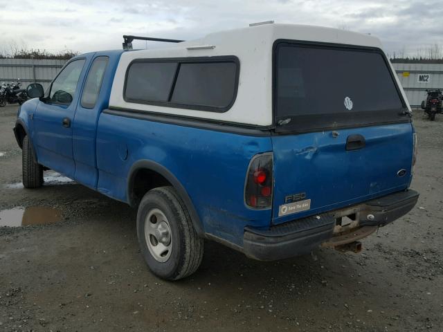 2FTZX18W1WCA63045 - 1998 FORD F150 TEAL photo 3