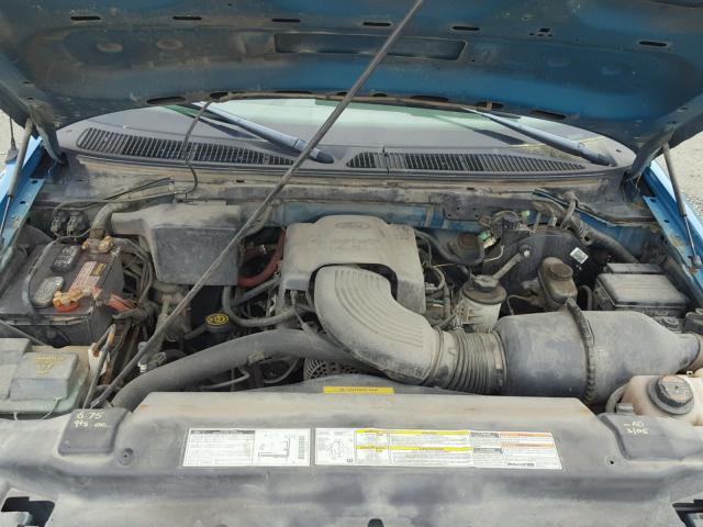 2FTZX18W1WCA63045 - 1998 FORD F150 TEAL photo 7