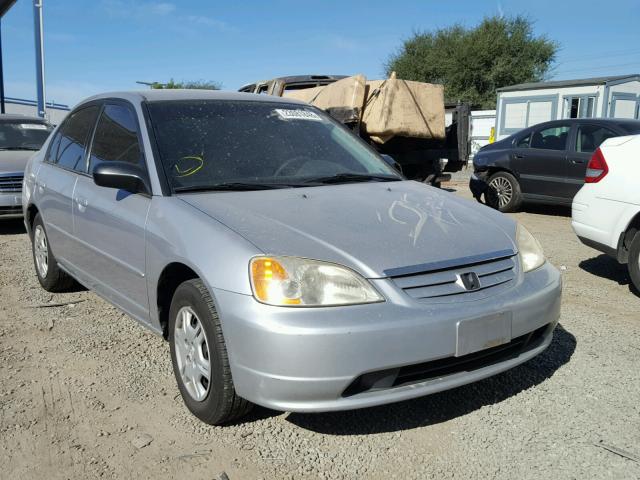 JHMES16542S005586 - 2002 HONDA CIVIC LX SILVER photo 1