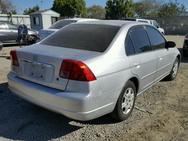 JHMES16542S005586 - 2002 HONDA CIVIC LX SILVER photo 4