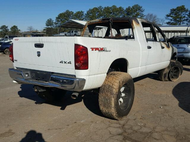 3D7KS19D47G724882 - 2007 DODGE RAM 1500 WHITE photo 4