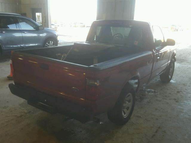 1FTYR10D55PA98779 - 2005 FORD RANGER RED photo 4