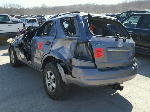 KNDJD733465544763 - 2006 KIA SORENTO EX GRAY photo 3