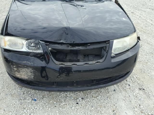 1G8AJ55F76Z207382 - 2006 SATURN ION LEVEL BLACK photo 9