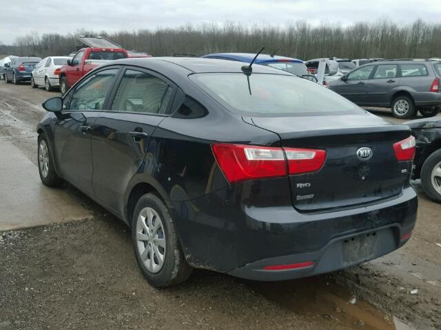 KNADM4A30D6267158 - 2013 KIA RIO LX Սև լուսանկար 3