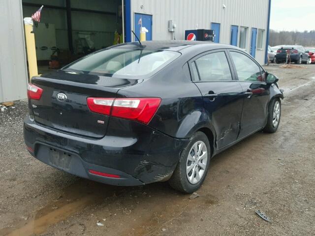 KNADM4A30D6267158 - 2013 KIA RIO LX Սև լուսանկար 4