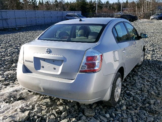 3N1AB61E48L736016 - 2008 NISSAN SENTRA 2.0 SILVER photo 4