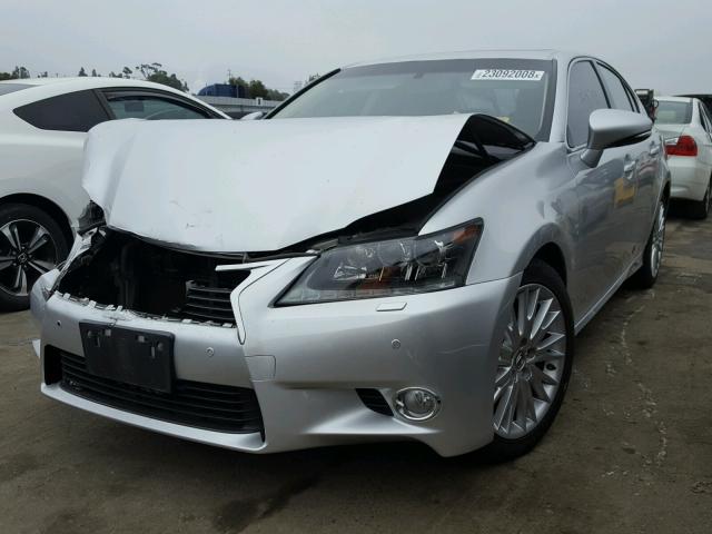 JTHBS1BL4D5006245 - 2013 LEXUS GS 450H SILVER photo 2