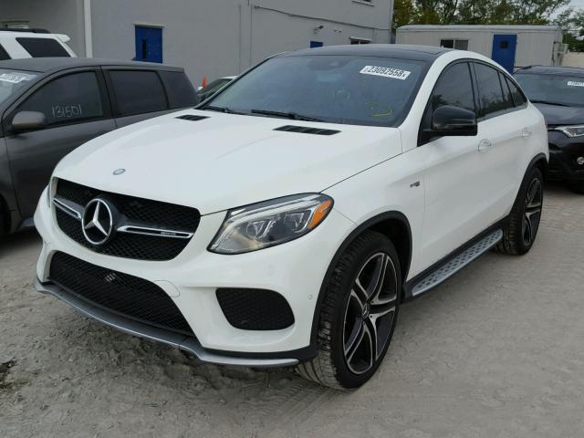 4JGED6EB6HA075486 - 2017 MERCEDES-BENZ GLE COUPE WHITE photo 2