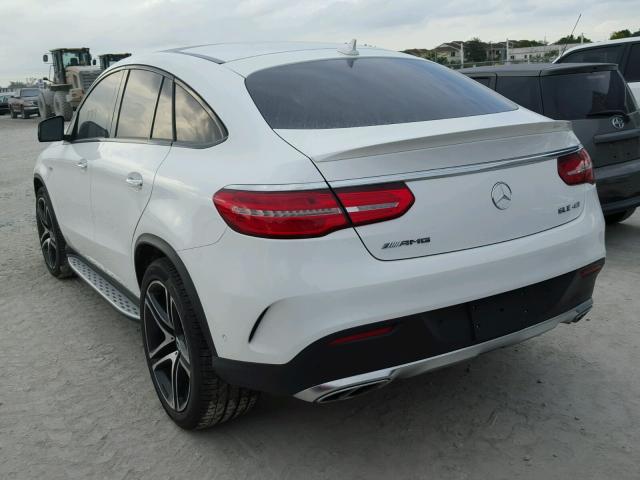 4JGED6EB6HA075486 - 2017 MERCEDES-BENZ GLE COUPE WHITE photo 3