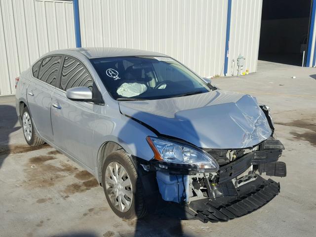 3N1AB7AP2EY302828 - 2014 NISSAN SENTRA S SILVER photo 1