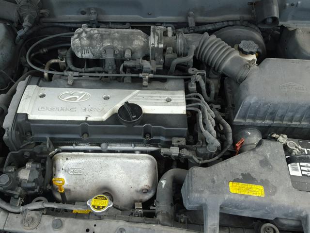 KMHCG45C13U446265 - 2003 HYUNDAI ACCENT GL GRAY photo 7