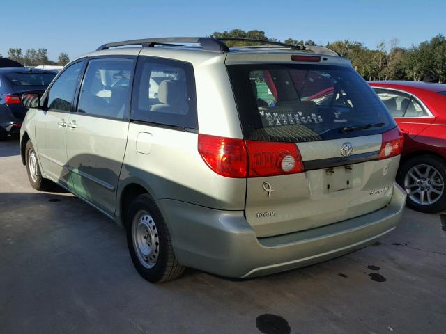 5TDZA23C96S414485 - 2006 TOYOTA SIENNA CE GREEN photo 3