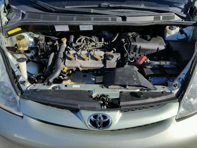 5TDZA23C96S414485 - 2006 TOYOTA SIENNA CE GREEN photo 7