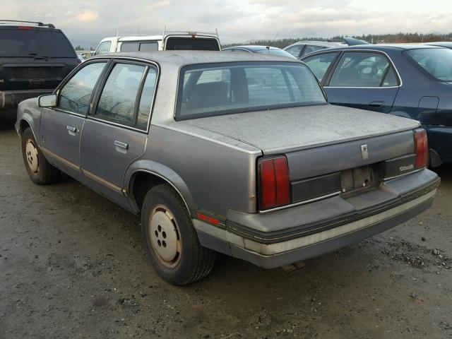 1G3NT69L7GM318150 - 1986 OLDSMOBILE CALAIS SUP GRAY photo 3