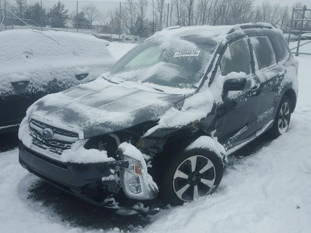 JF2SJAGC7HH573424 - 2017 SUBARU FORESTER 2 GRAY photo 2