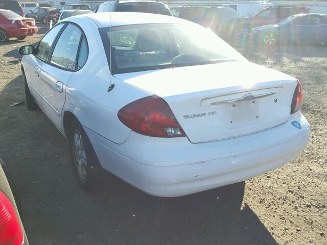 1FAFP56S3YA267737 - 2000 FORD TAURUS SEL WHITE photo 3