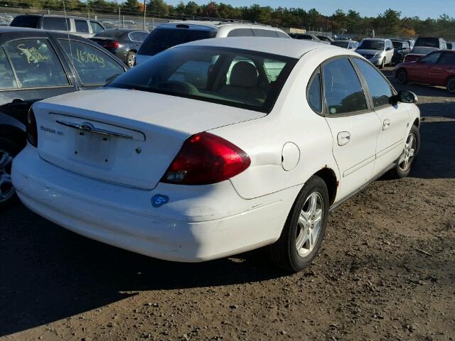 1FAFP56S3YA267737 - 2000 FORD TAURUS SEL WHITE photo 4