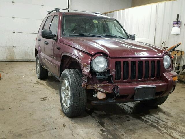 1J4GL58K03W559990 - 2003 JEEP LIBERTY LI BURGUNDY photo 1