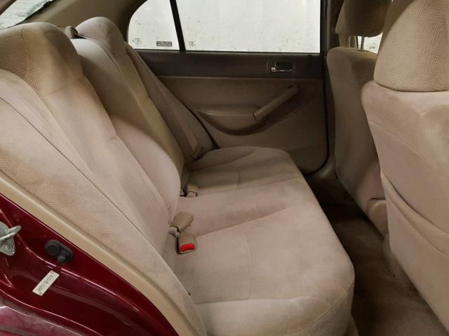 2HGES26722H581405 - 2002 HONDA CIVIC EX ბურგუნდია ფოტო 6