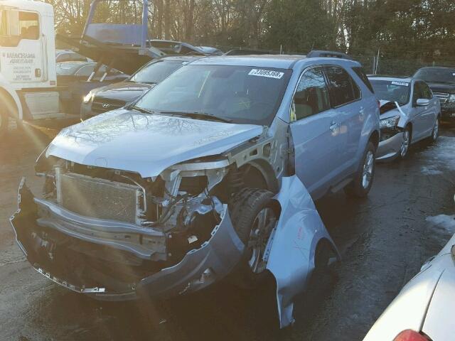 2GNFLCE33E6369494 - 2014 CHEVROLET EQUINOX LT BLUE photo 2