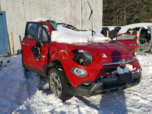 ZFBCFYCT3GP339582 - 2016 FIAT 500X TREKK RED photo 1