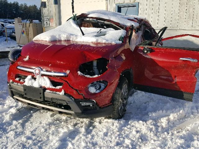 ZFBCFYCT3GP339582 - 2016 FIAT 500X TREKK RED photo 2