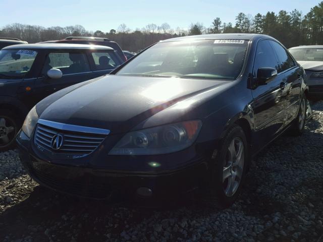 JH4KB16586C010843 - 2006 ACURA RL შავი ფოტო 2