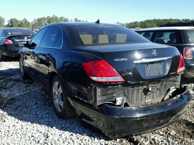 JH4KB16586C010843 - 2006 ACURA RL შავი ფოტო 3