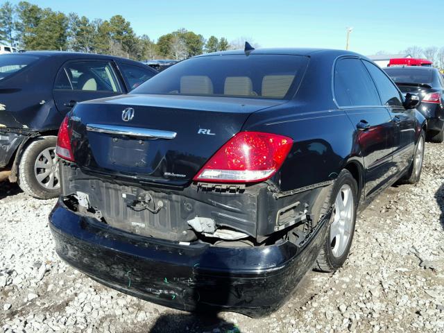 JH4KB16586C010843 - 2006 ACURA RL შავი ფოტო 4