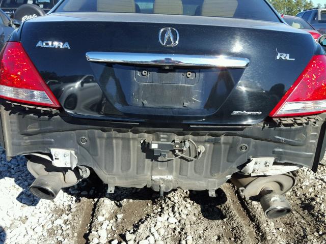 JH4KB16586C010843 - 2006 ACURA RL შავი ფოტო 9
