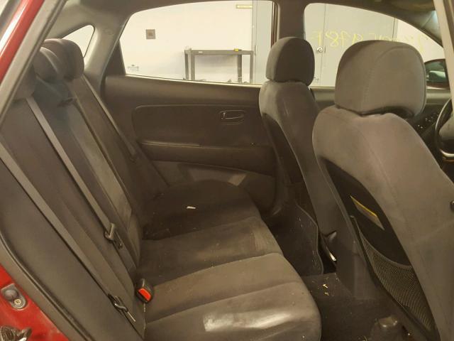 KMHDU46D77U214912 - 2007 HYUNDAI ELANTRA GL RED photo 6