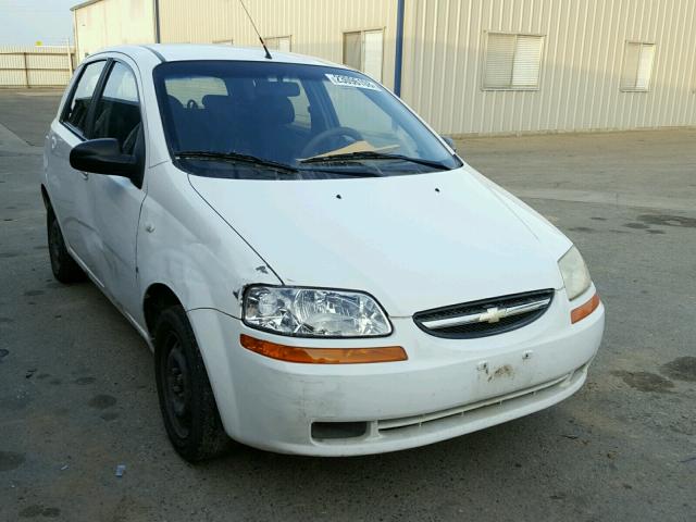 KL1TD66677B714620 - 2007 CHEVROLET AVEO BASE WHITE photo 1