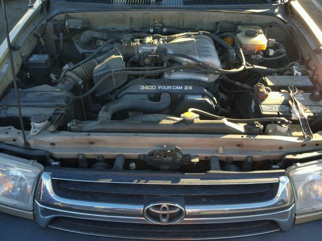 JT3GN86R220255759 - 2002 TOYOTA 4RUNNER SR GOLD photo 7