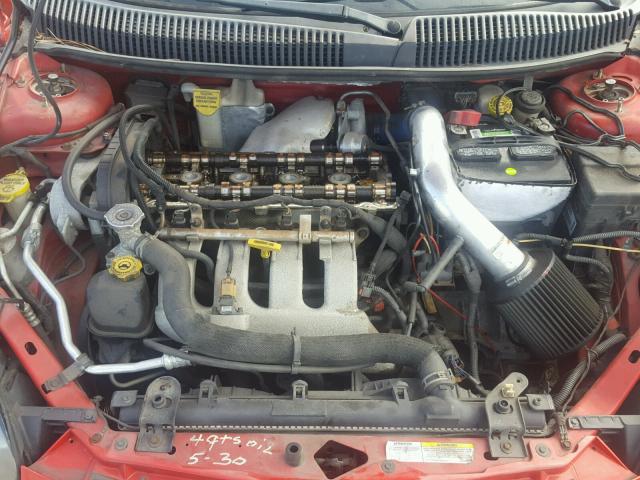 1B3ES66S14D559858 - 2004 DODGE NEON SRT-4 RED photo 7