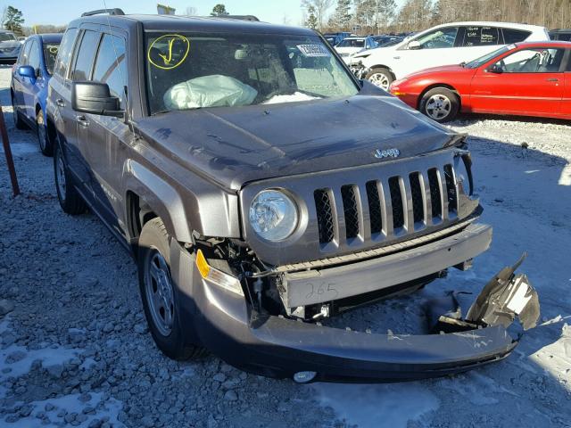 1C4NJPBB2HD157639 - 2017 JEEP PATRIOT SP GRAY photo 1