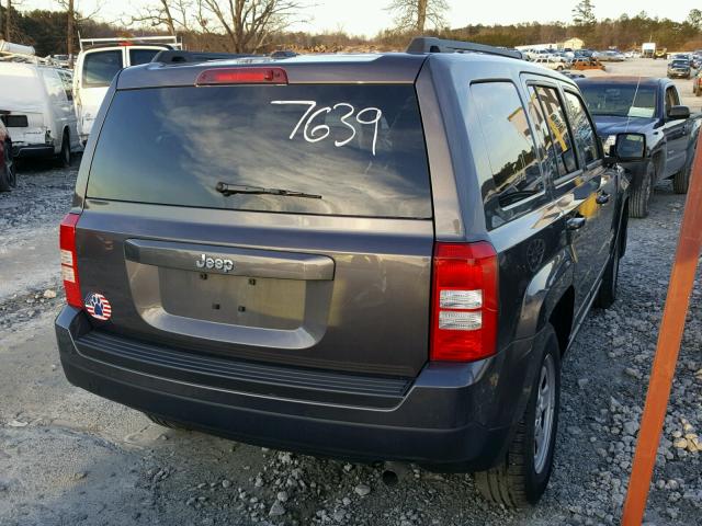 1C4NJPBB2HD157639 - 2017 JEEP PATRIOT SP GRAY photo 4