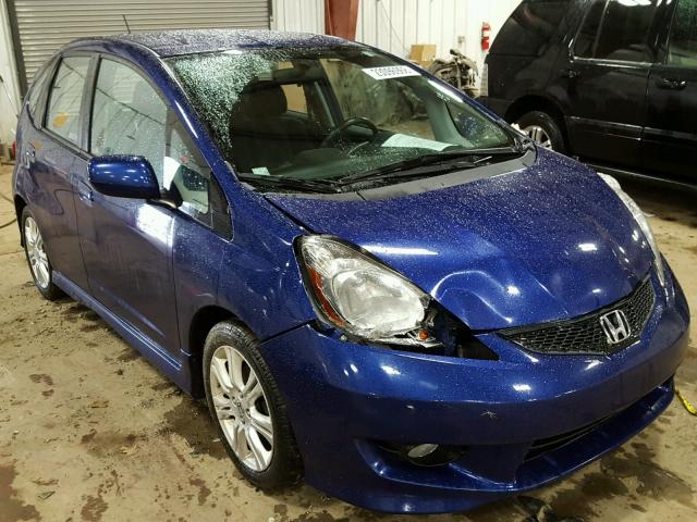 JHMGE88469S029072 - 2009 HONDA FIT SPORT BLUE photo 1