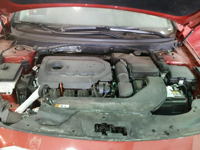 5NPE24AF3HH571345 - 2017 HYUNDAI SONATA SE RED photo 7