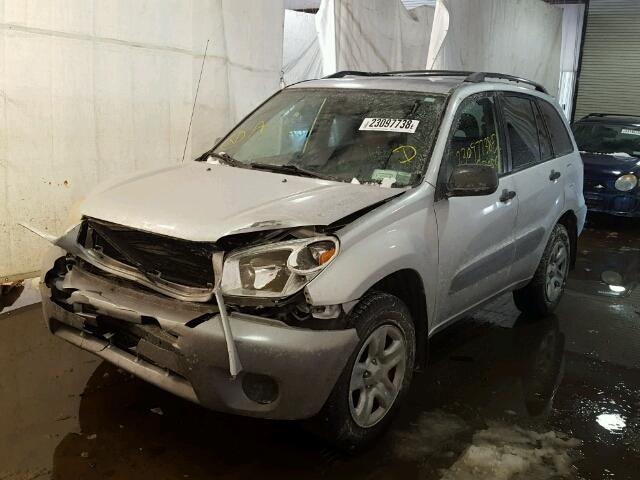 JTEHD20V146021548 - 2004 TOYOTA RAV4 SILVER photo 2