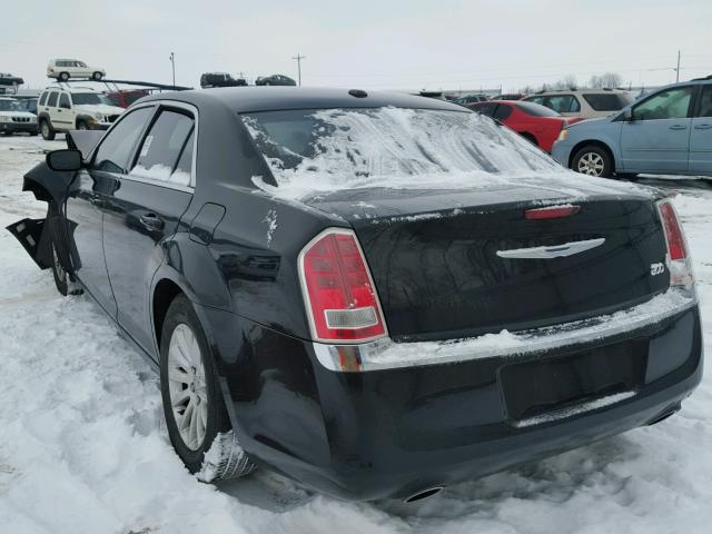 2C3CCAAGXDH508228 - 2013 CHRYSLER 300 BLACK photo 3