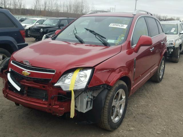 3GNAL3EK0DS606833 - 2013 CHEVROLET CAPTIVA LT RED photo 2