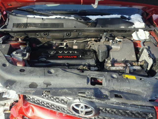 JTMBD33VX65000900 - 2006 TOYOTA RAV4 RED photo 7