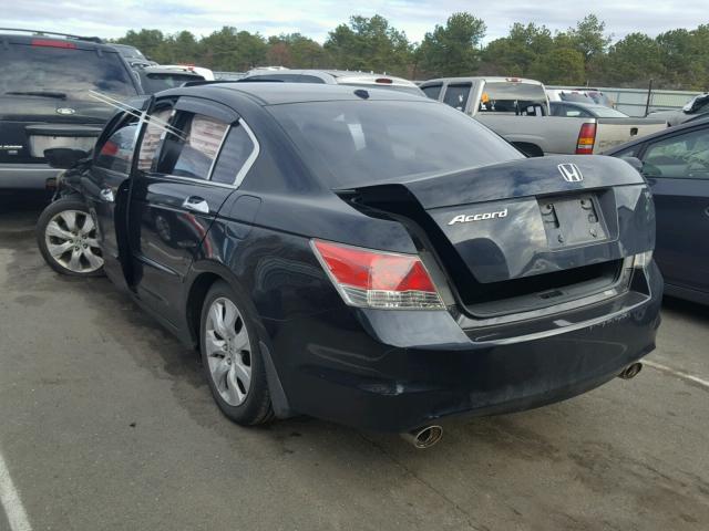 1HGCP368X9A006937 - 2009 HONDA ACCORD EXL BLACK photo 3