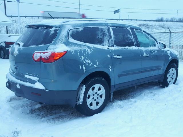 1GNER13D19S128269 - 2009 CHEVROLET TRAVERSE L TEAL photo 4