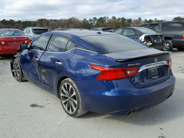 1N4AA6AP9GC401769 - 2016 NISSAN MAXIMA 3.5 BLUE photo 3