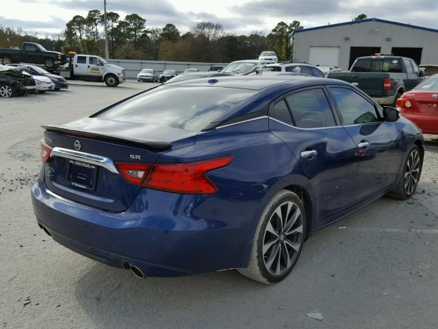 1N4AA6AP9GC401769 - 2016 NISSAN MAXIMA 3.5 BLUE photo 4